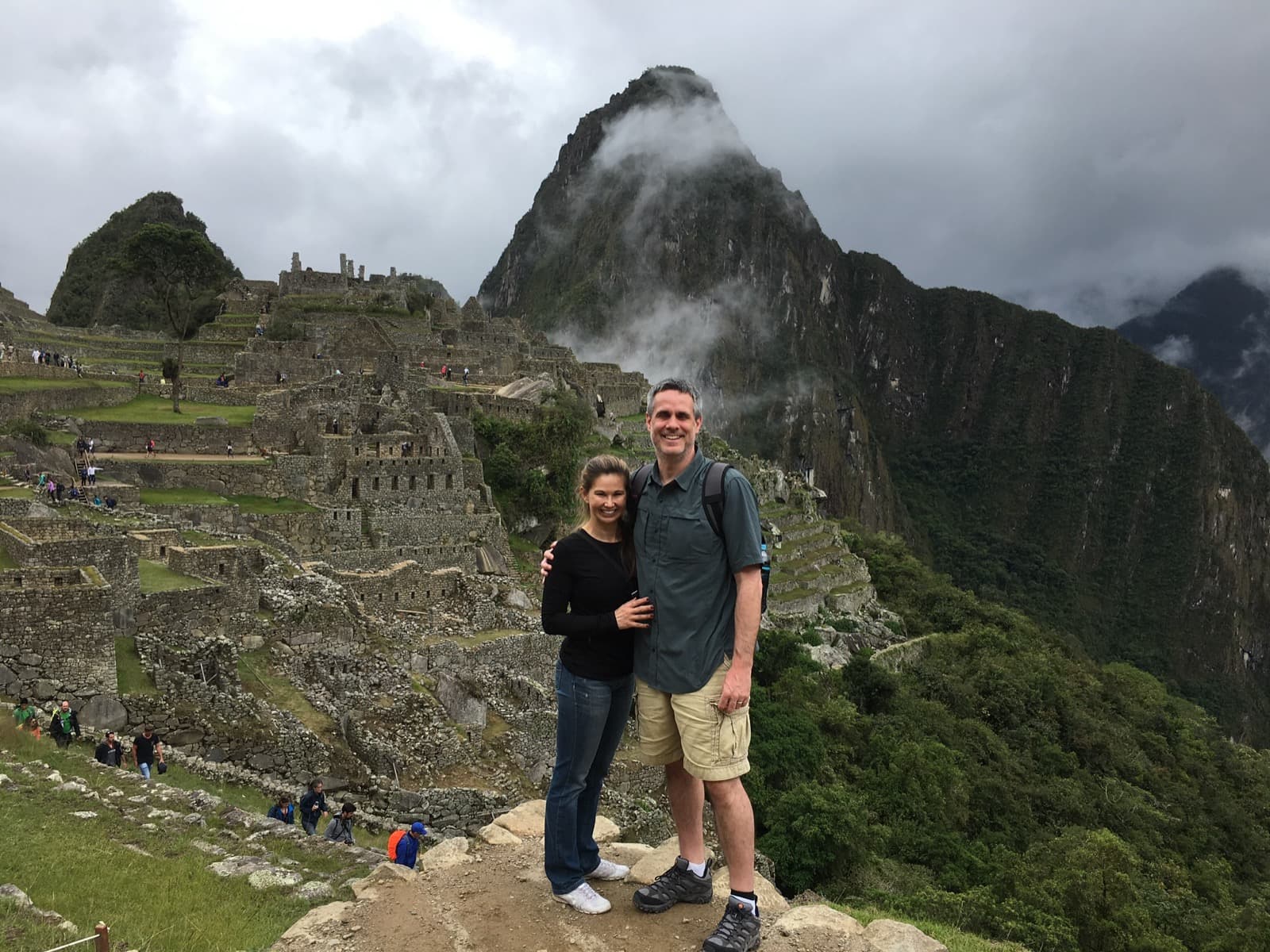 Shirley and Cris together at Machu Picchu